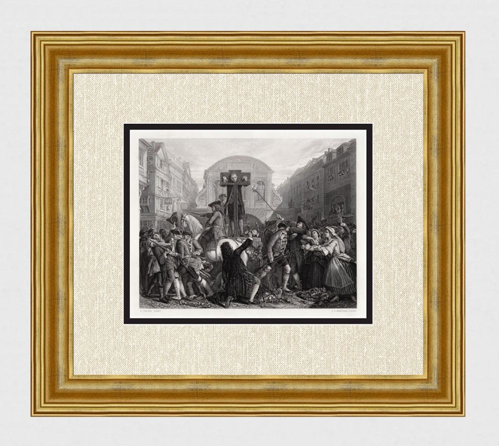 Artwork by Eyre Crowe, De Foe In The Pillory, Made of Antique Engraving On Wove Paper