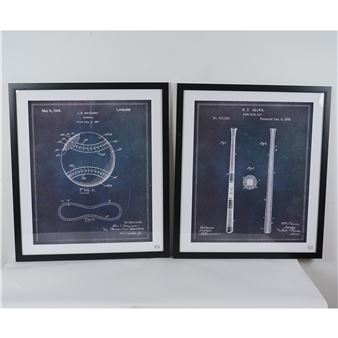 Set of 2 Baseball Posters on Paper - Oliver Gal