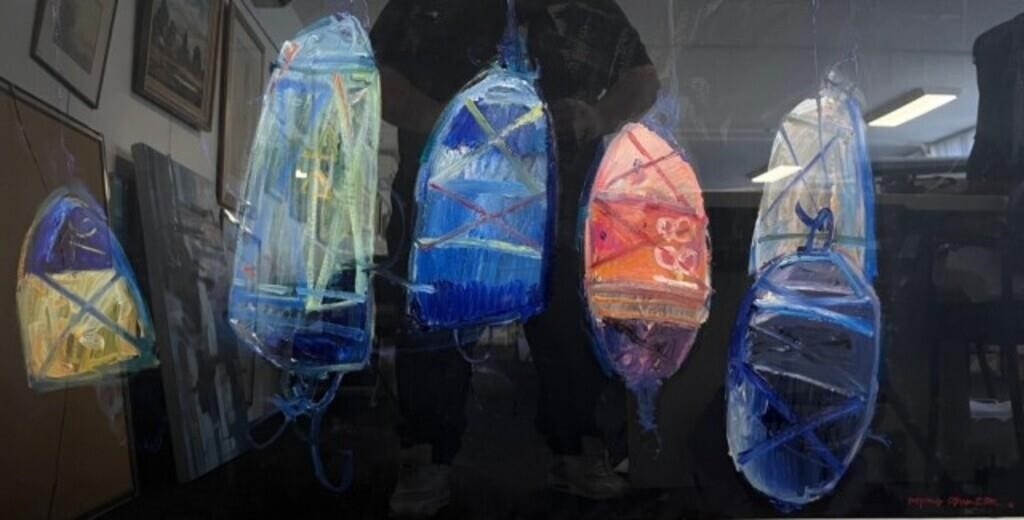 Artwork by Dennis Baker, Untitled, Made of Oil On Board