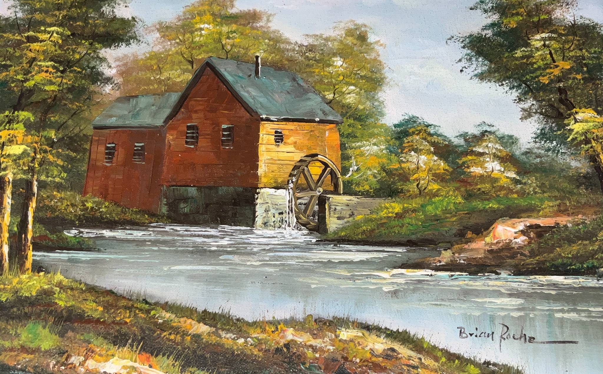 Brian Roche | Water Wheel Mill | MutualArt
