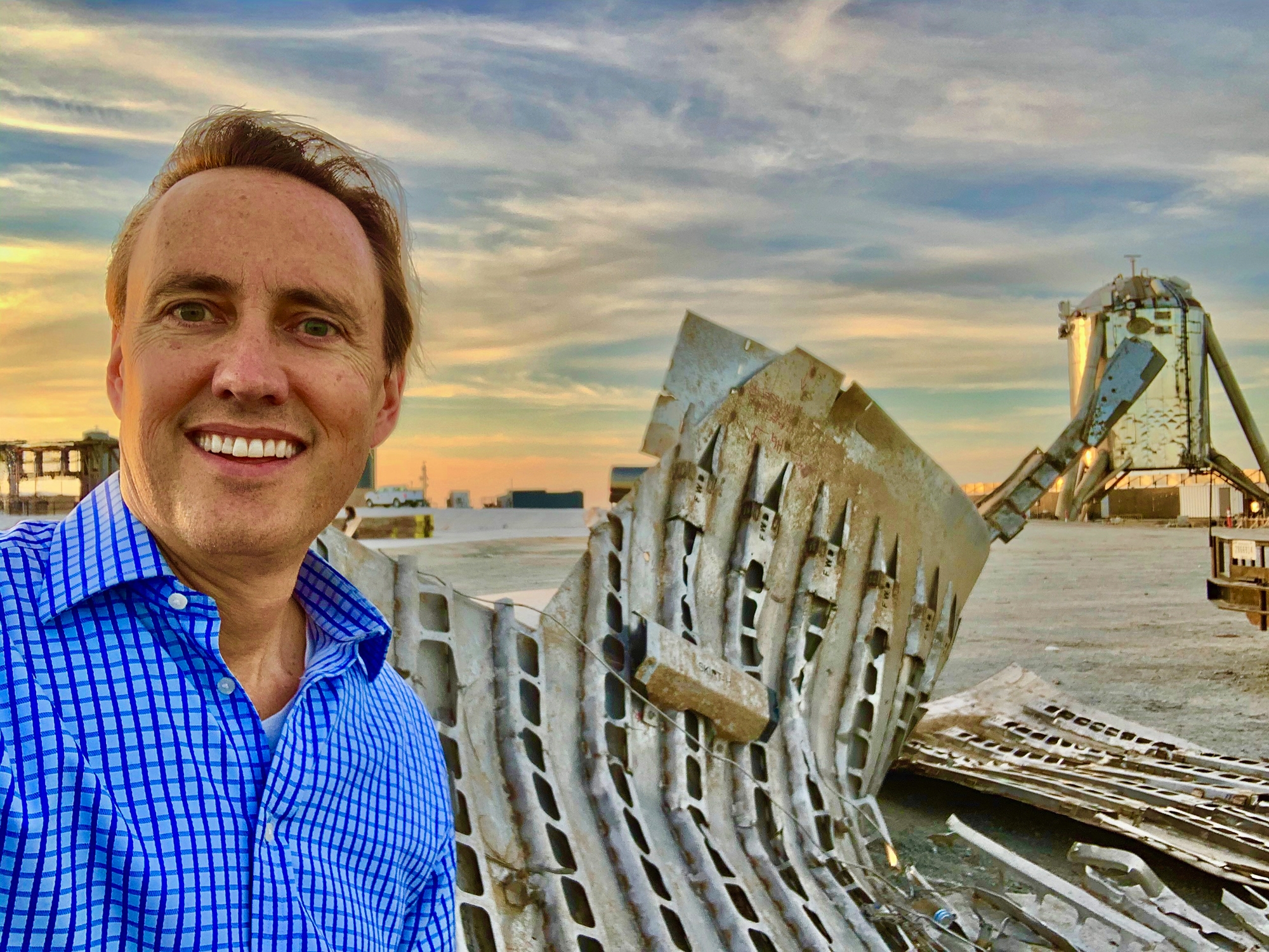 Artwork by Elon Musk, SpaceX Starship SN8 Flown 'SKIRT-H' Panel, Made of Metal