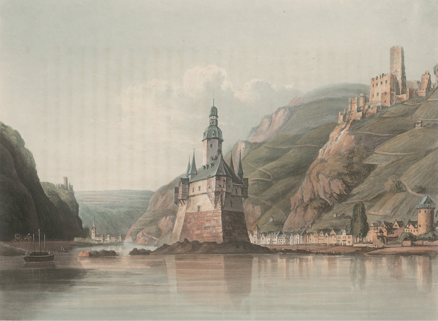 Artwork by Johann Jsaak Gerning, Picturesque tour along the Rhine