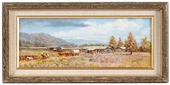 Fall Roundup Time in the 1880s - Russ Vickers