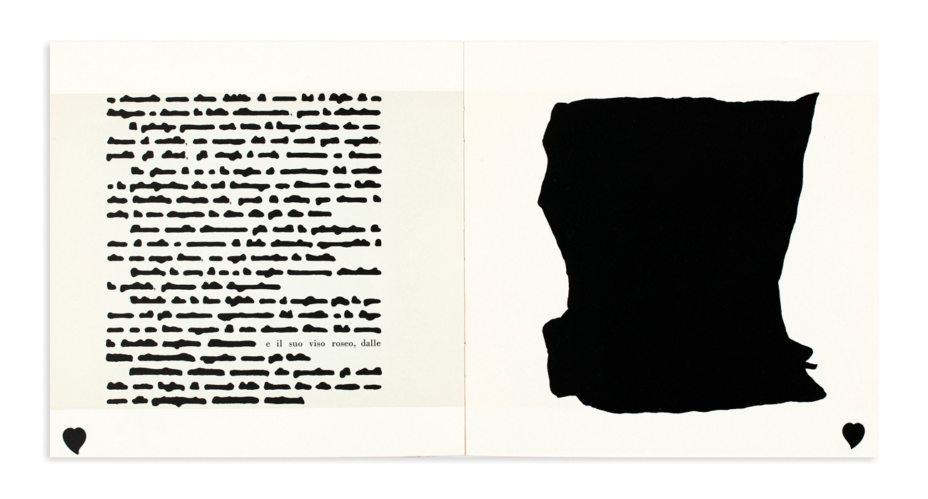 Artwork by Emilio Isgrò, La bella addormentata nel bosco, Made of Folder Containing An Illustrated Booklet