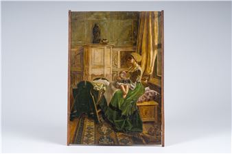 Johanna van der Gheynst en haar dochtertje - Willem Geets