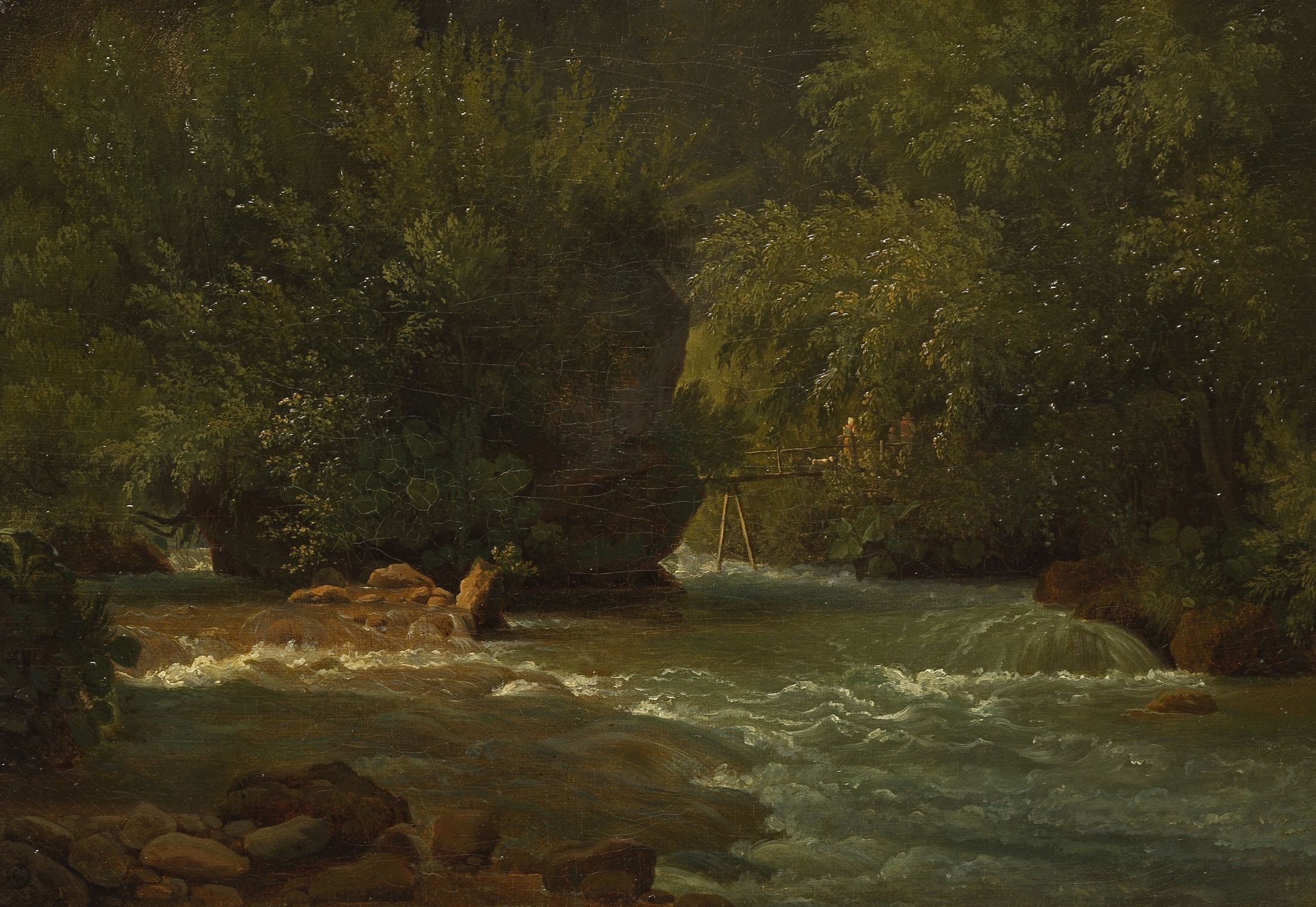 François Diday | Rivière dans la forêt | MutualArt