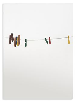 Senza titolo (mollette - Michelangelo Pistoletto