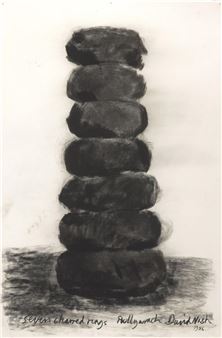Seven charred rings - David Nash