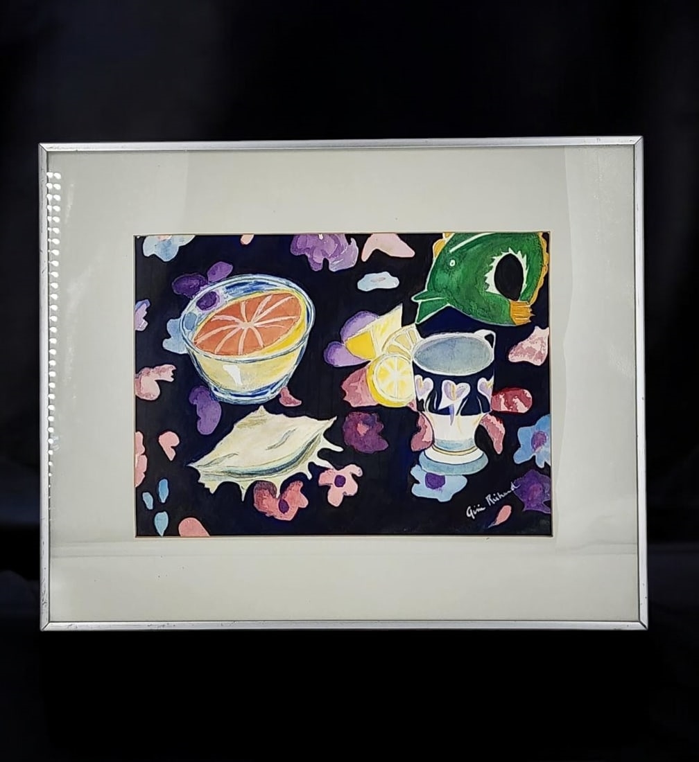 Artwork by Gini Richard, Abstract Still Life Watercolor Painting, Made of Watercolor