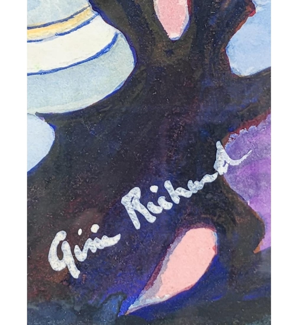 Artwork by Gini Richard, Abstract Still Life Watercolor Painting, Made of Watercolor