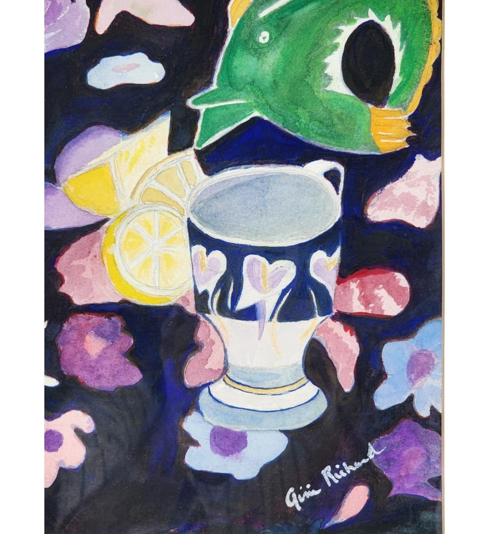 Artwork by Gini Richard, Abstract Still Life Watercolor Painting, Made of Watercolor