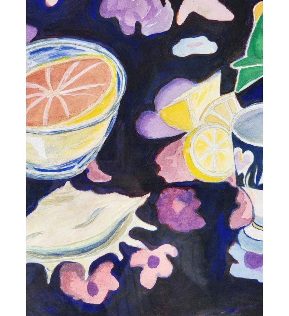 Artwork by Gini Richard, Abstract Still Life Watercolor Painting, Made of Watercolor