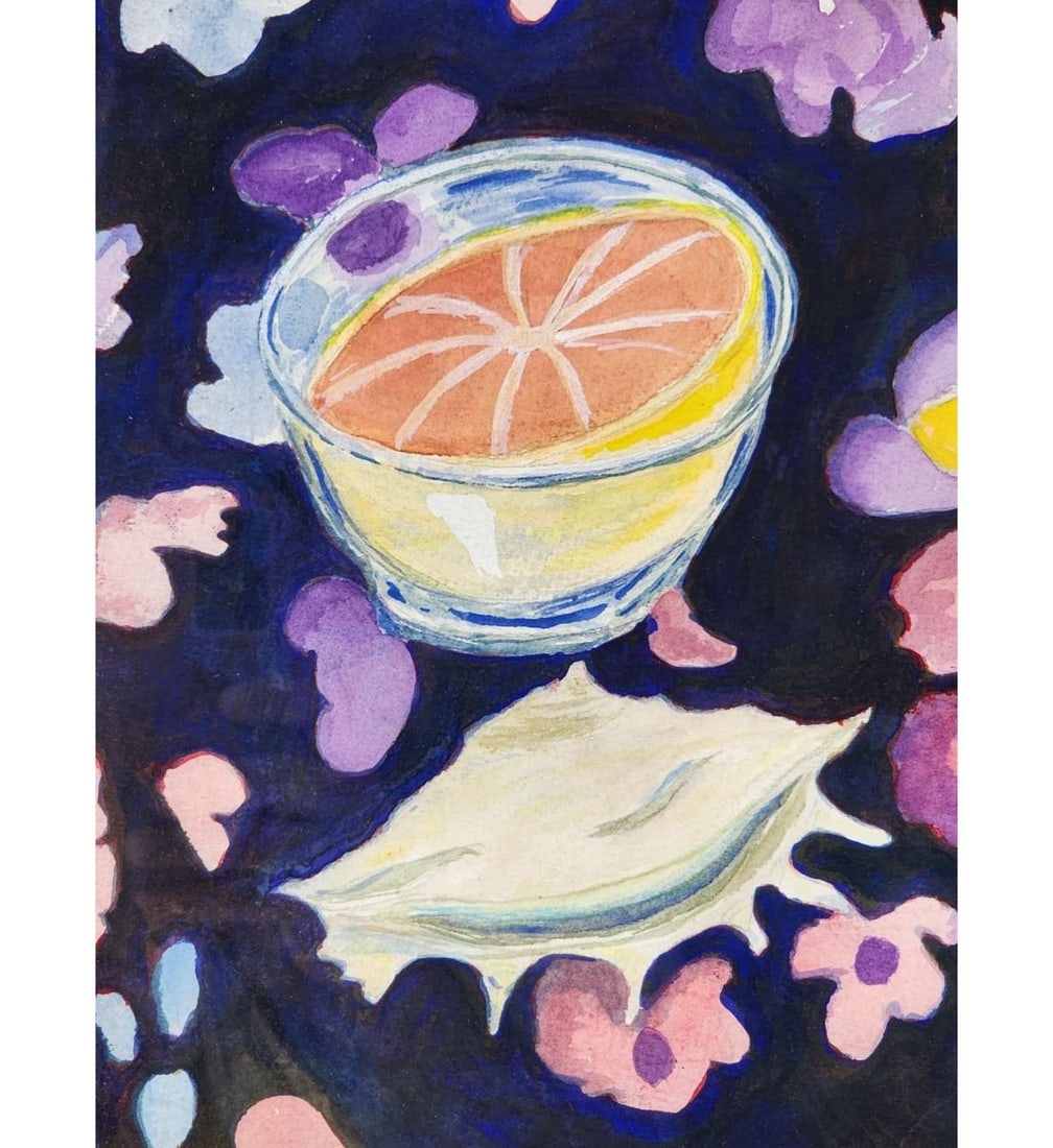 Artwork by Gini Richard, Abstract Still Life Watercolor Painting, Made of Watercolor