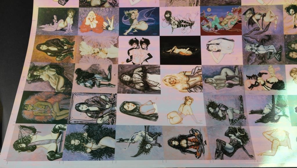 Olivia DeBerardinis | Art Nude Pin-Up Trading Cards Uncut Sheet Signed ...