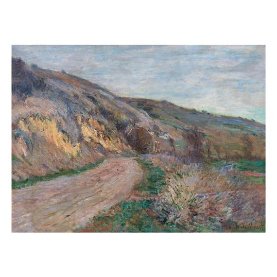 La route de Giverny by Claude Monet, Painted in 1885