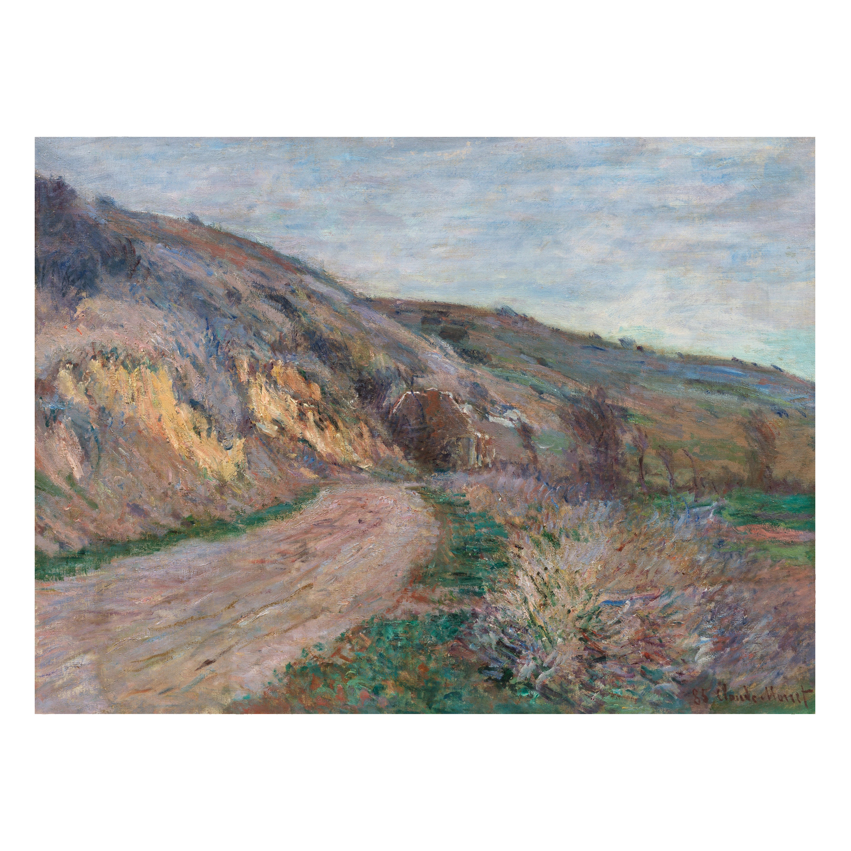 Artwork by Claude Monet, La route de Giverny, Made of oil on canvas