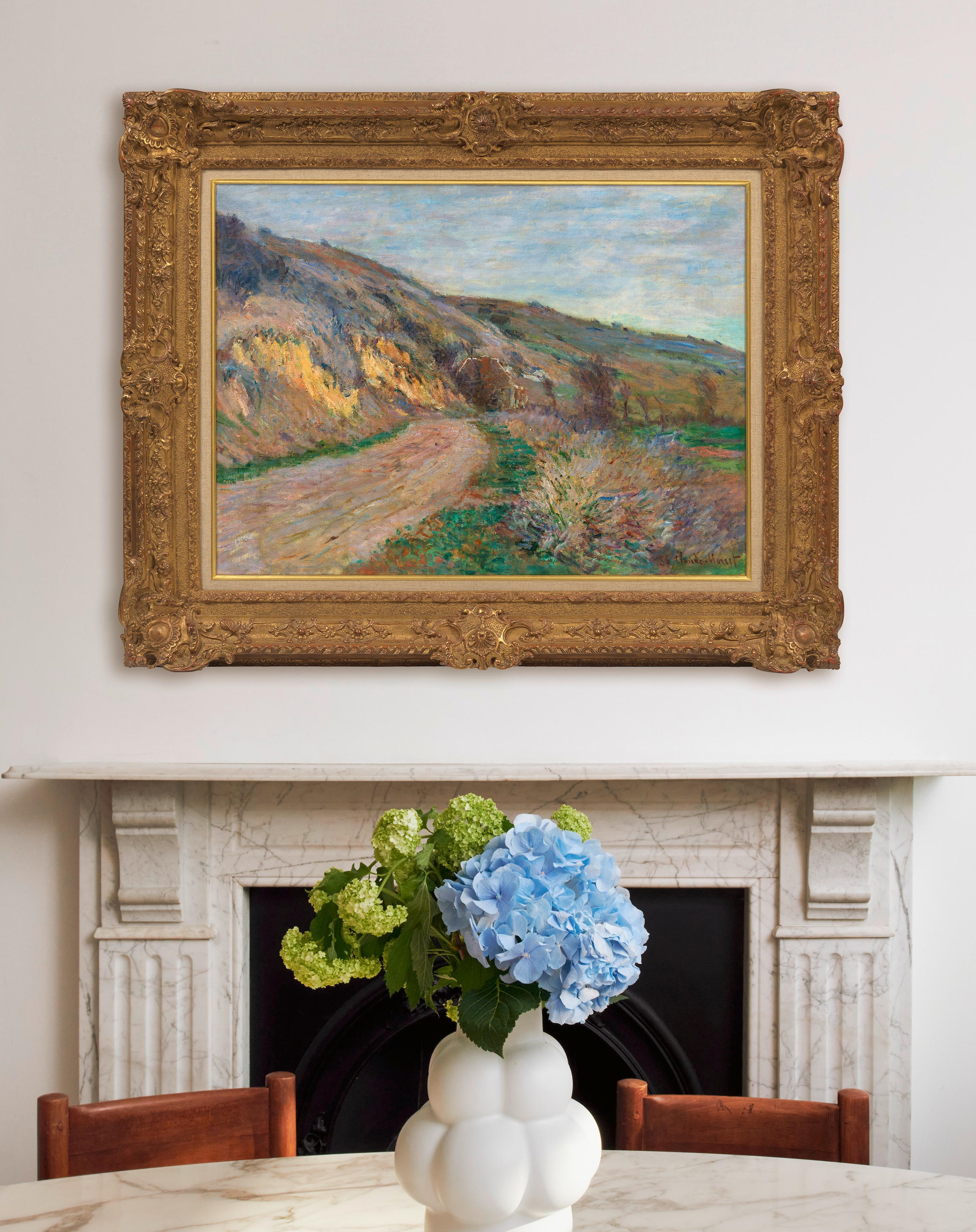 Artwork by Claude Monet, La route de Giverny, Made of oil on canvas