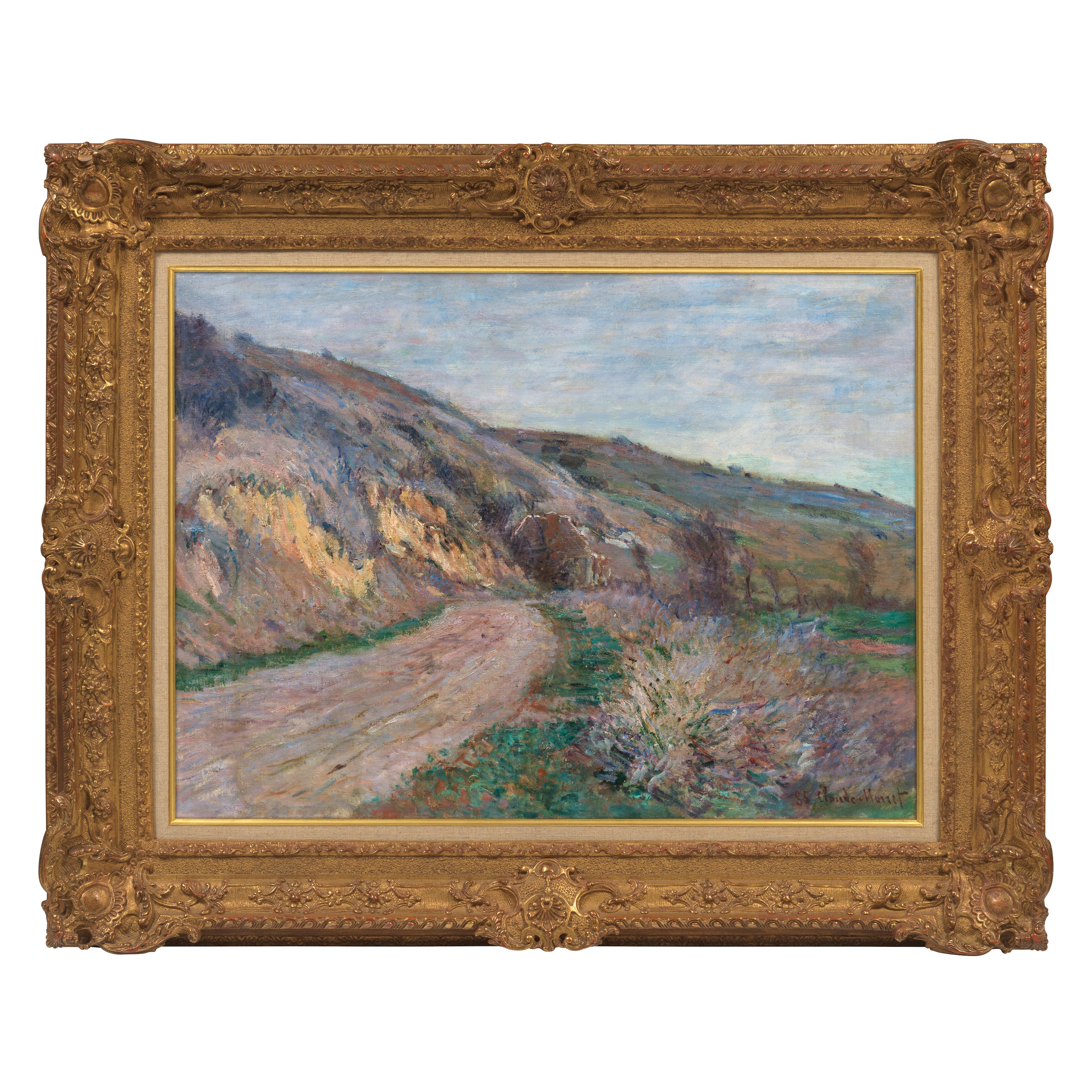 Artwork by Claude Monet, La route de Giverny, Made of oil on canvas