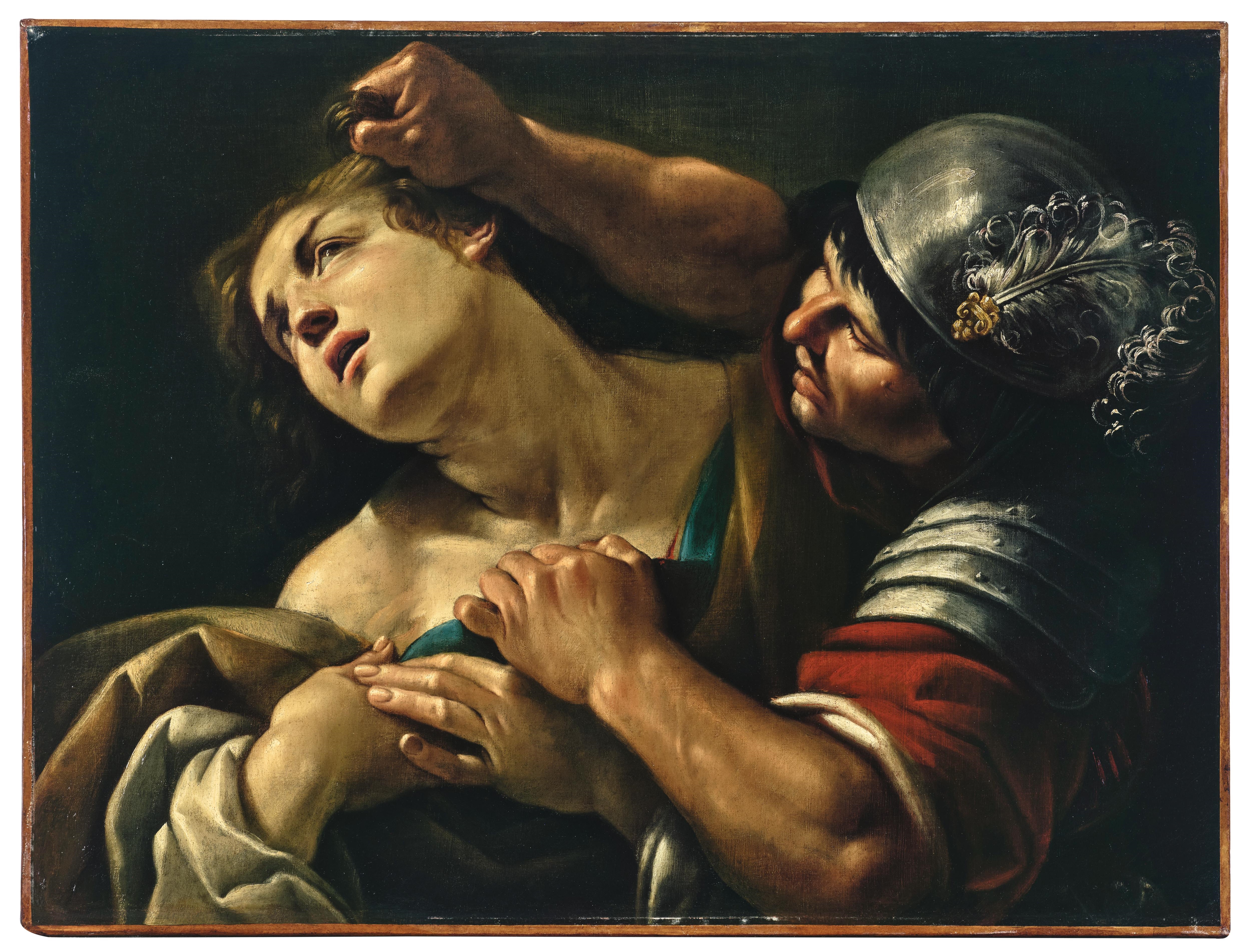 Artwork by Camillo Gavassetti, Tarquin and Lucretia, Made of Oil On Canvas