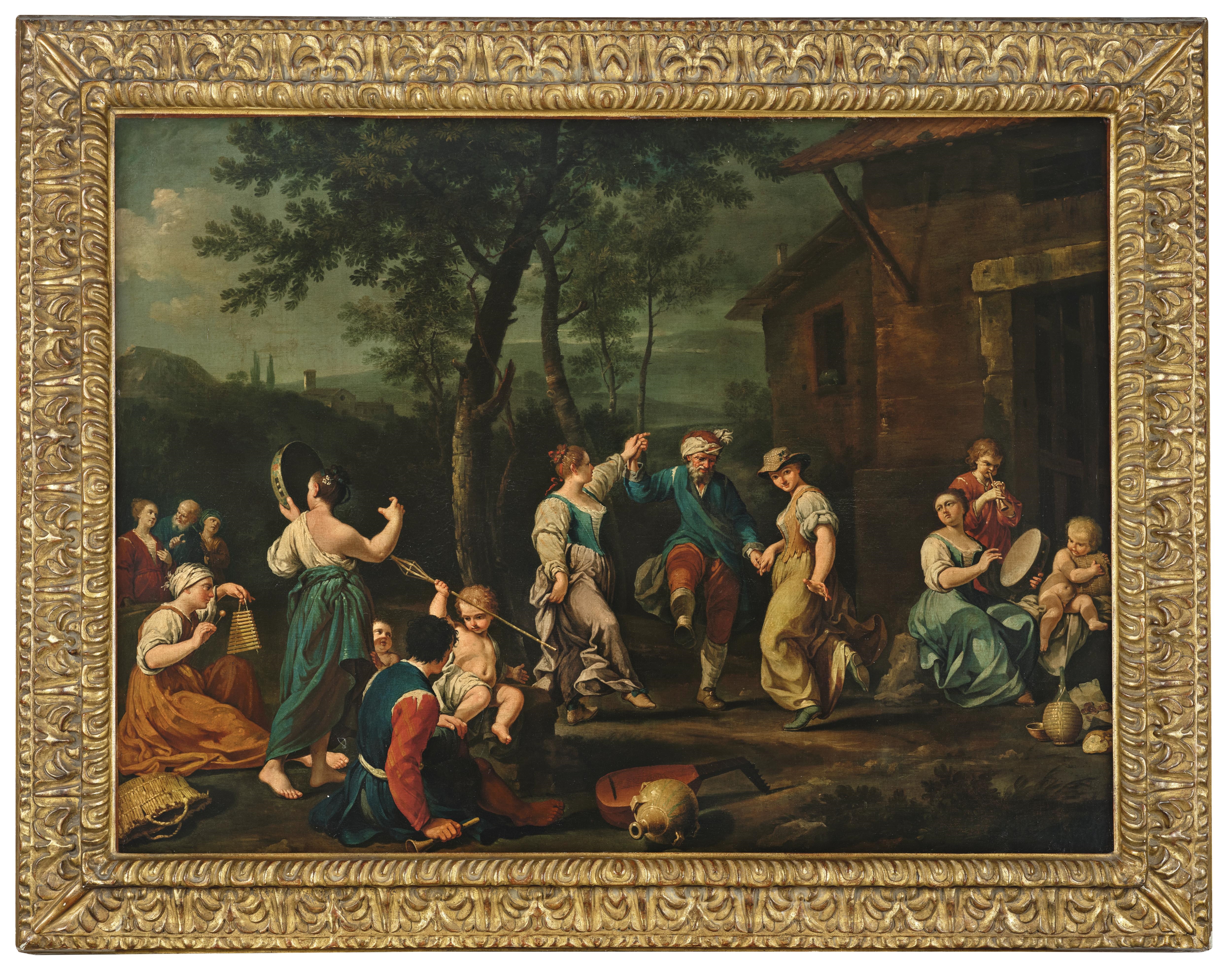 Artwork by Stefano Ghirardini, A country dance, Made of Oil On Canvas