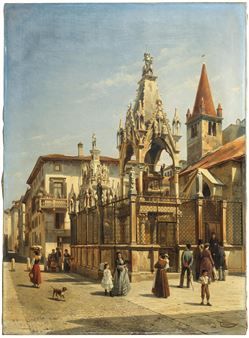 Verona, a View of the Scaliger Tombs - Jacques François Carabain