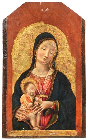 Madonna and Child with a goldfinch by Bartolomeo Vivarini, circa 1450–1491/99