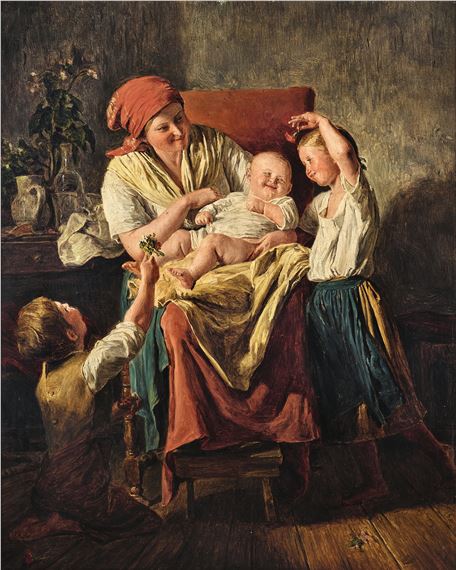 Mother´s Happiness - Ferdinand Georg Waldmüller