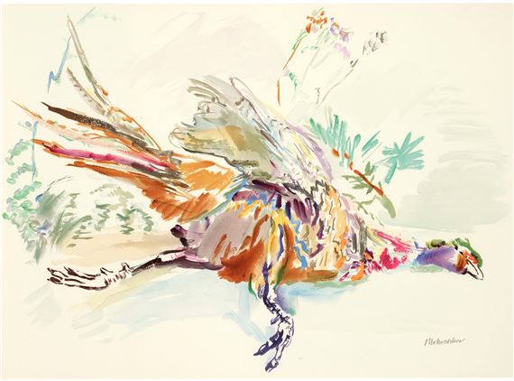 Fasan by Oskar Kokoschka, 1973