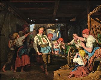 Homecoming children - Ferdinand Georg Waldmüller