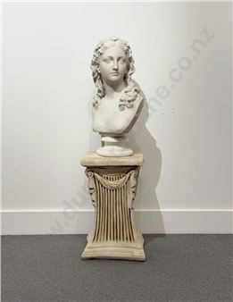 Marble Bust of a Classical Muse - Edward A. Foley