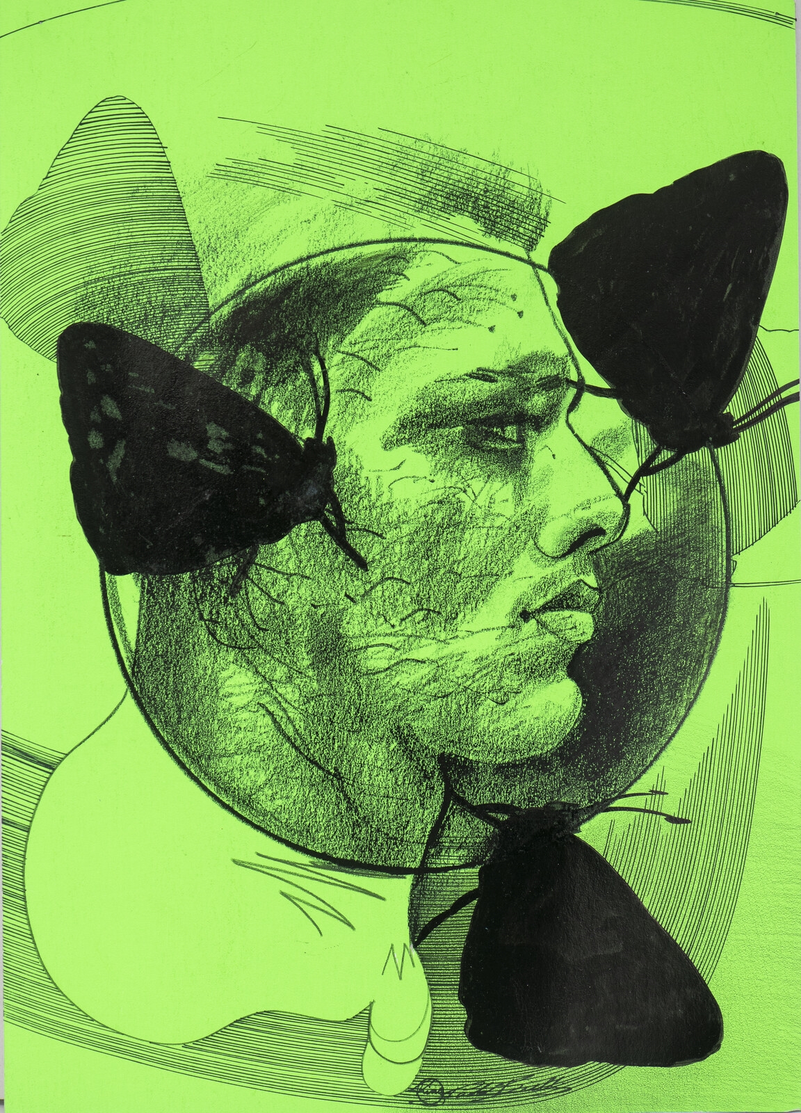 Artwork by Paolo Bielli, Idol 4, Made of Mixed Media On Card