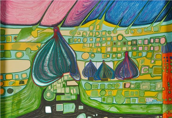 Testament in Gelb by Friedensreich Hundertwasser, 1971