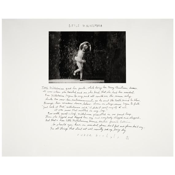 'Little Wilhelmina' - Duane Michals
