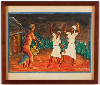 Drummer and Dancers - F. Gondre