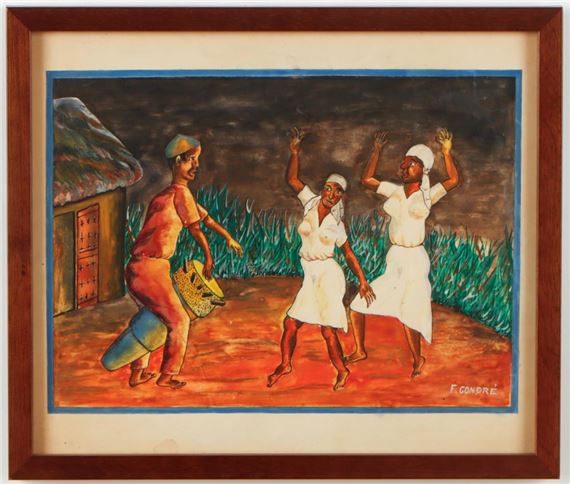 Drummer and Dancers - F. Gondre