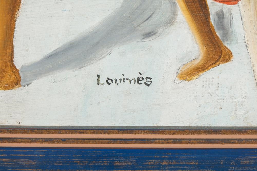 Artwork by Louines Mentor, Going to Market, Made of Oil On Masonite Board