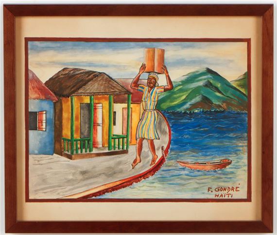 Seaside by F. Gondre, circa 1957