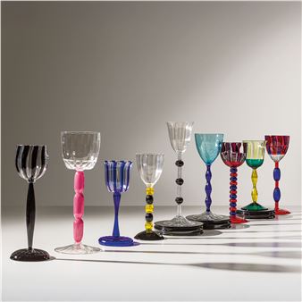 A GLASSWARE SET BY A. MENDINI - A. Mendini