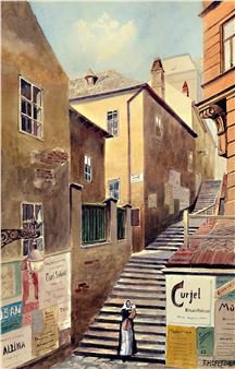 old view of the Ratzenstadtl - Franz Hoffelner