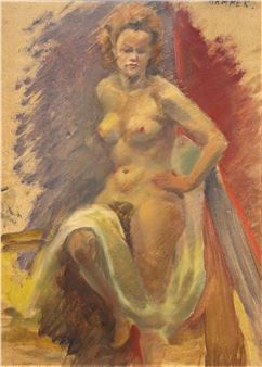 Sitzender Akt - Victor Karl Hammer