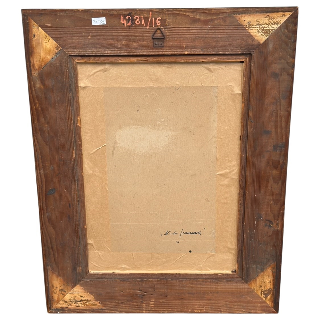 Artwork by Victor Karl Hammer, Sitzender Akt, Made of oil on cardboard