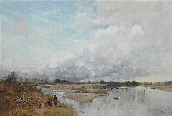 Flusslandschaft - Karl Heffner