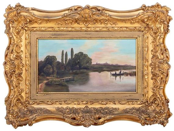 River Landscape - English School