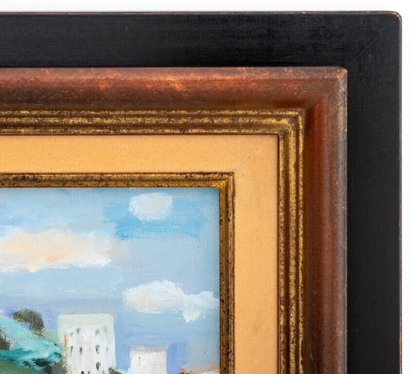 Artwork by Josiane Desclaux, Le Port de Marseille, Made of Oil On Canvas