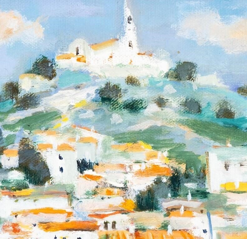 Artwork by Josiane Desclaux, Le Port de Marseille, Made of Oil On Canvas