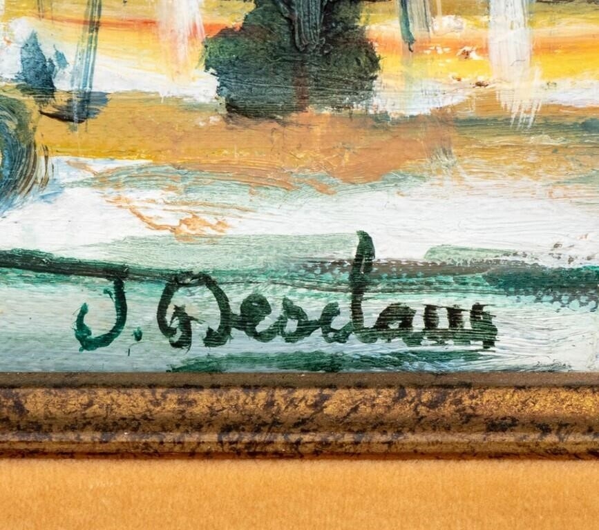 Artwork by Josiane Desclaux, Le Port de Marseille, Made of Oil On Canvas