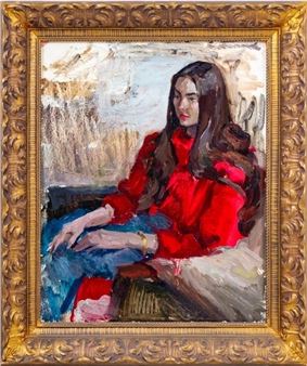 Portrait of a Woman - Vladimir Andreevitch Korobov