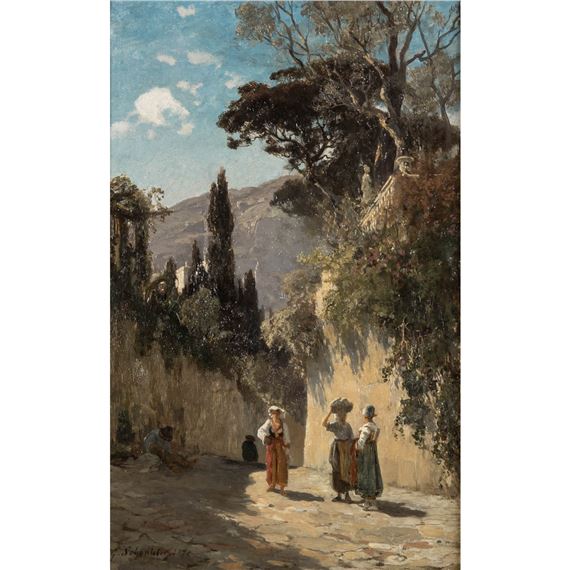 Gasse in Süditalien - Gustav Schönleber