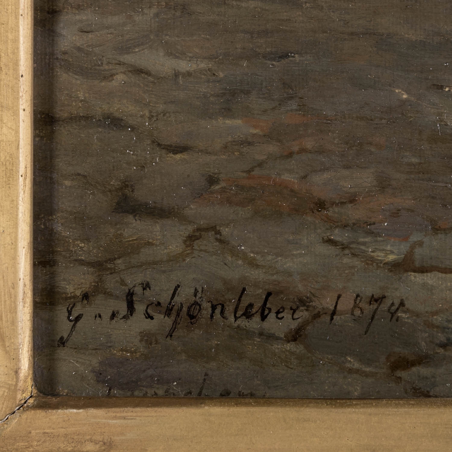 Artwork by Gustav Schönleber, Gasse in Süditalien, Made of Oil On Canvas