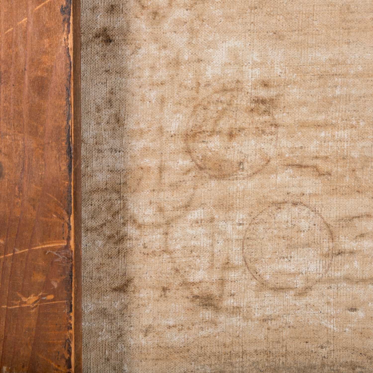 Artwork by Armand Guillaumin, Schiffe auf der Seine mit der Silhouette von Paris im Hintergrund, Made of Oil On Canvas